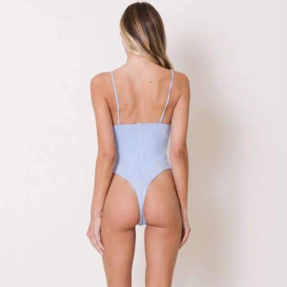 Lux Los Angelas Lavender Purple Tank Bodysuit - Picture 2 of 2